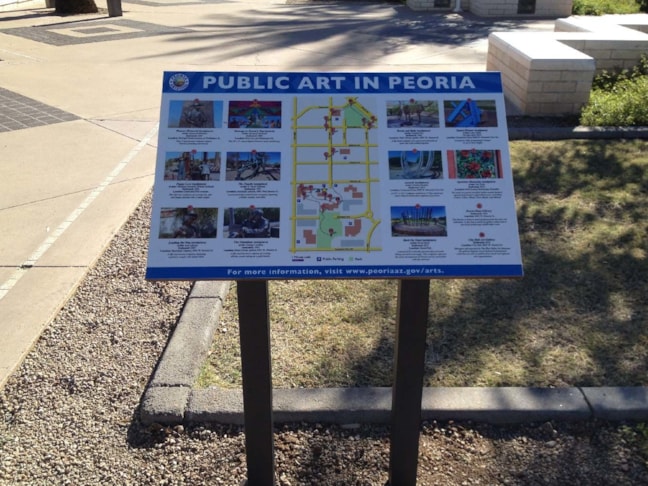 3/4 Thick Dura Reader Panels with Double Post Park Art Directory Informational